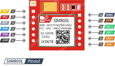 مشخصات پایه‌های ماژول SIM800l